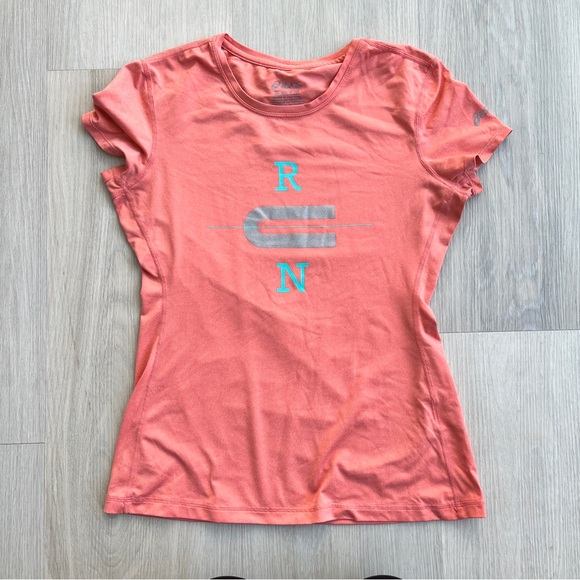 Women's ASICS Shirt - coral - Picture 1 of 4